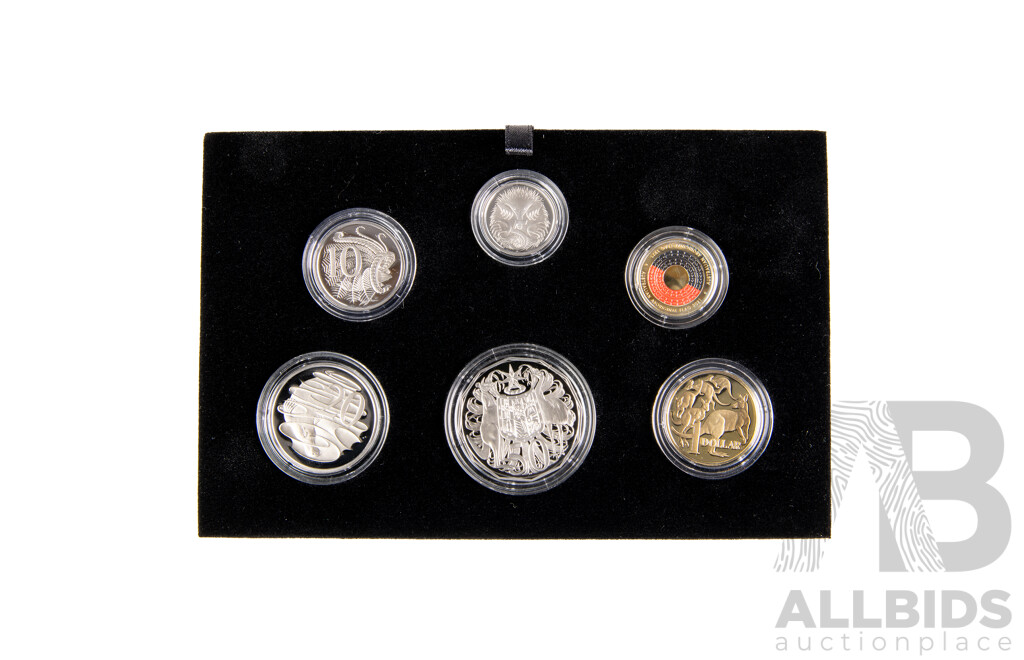 Australian RAM 2021 Six Proof Coin Set, 50th Anniversary of the Aboriginal Flag