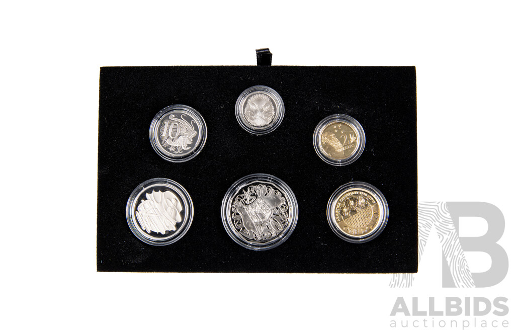 Australian RAM 2018 Six Proof Coin Set, Armistice One Hundred Years on
