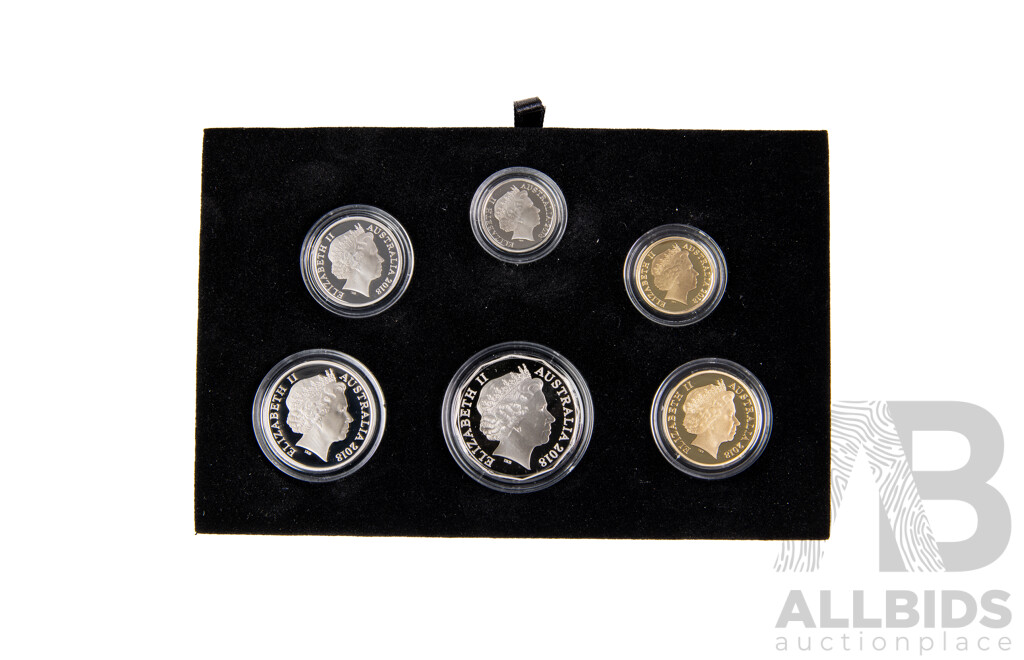 Australian RAM 2018 Six Proof Coin Set, Armistice One Hundred Years on