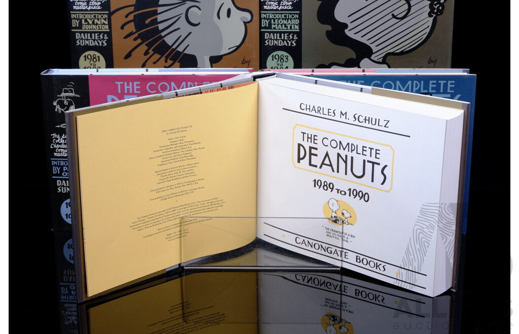 Collection Five The Complete Peanuts, Charles M Schulz, Canongate Books, 2011, Hardcovers with Dust Jackets