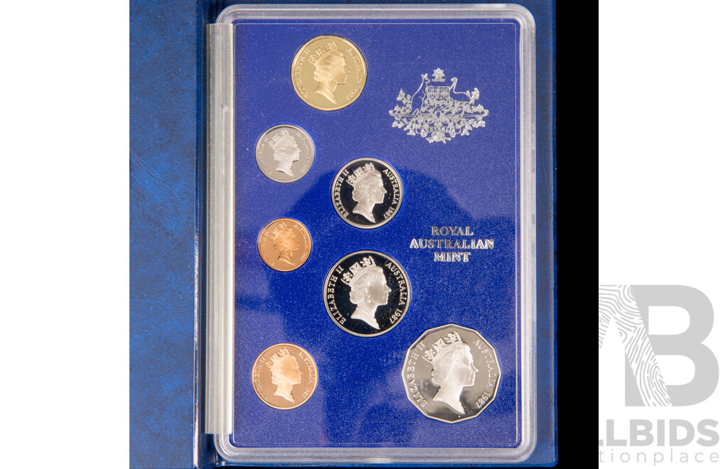 Australian RAM 1987 Seven Proof Coin Set