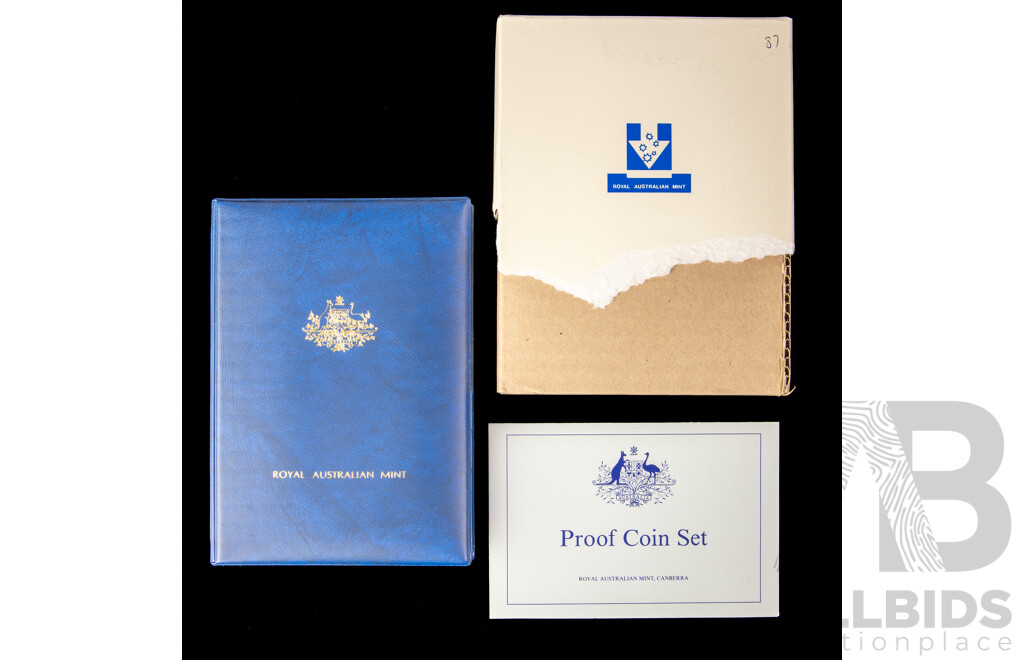 Australian RAM 1987 Seven Proof Coin Set