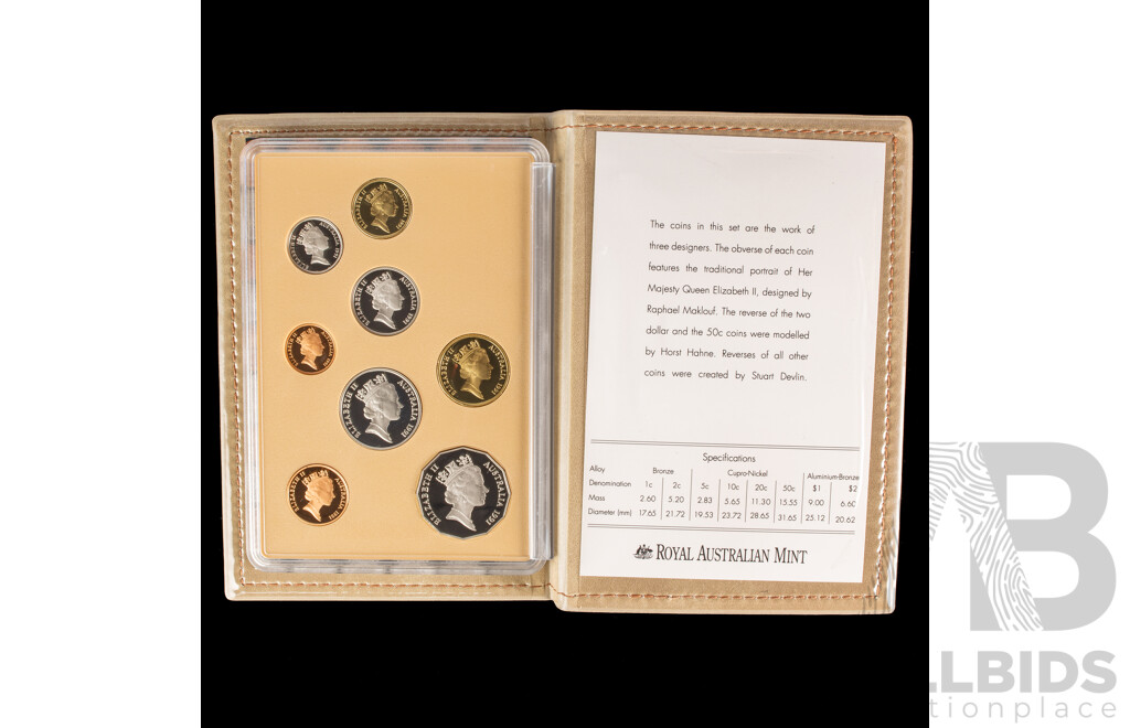 Australian RAM 1991 Proof Coin Set, Twenty Five Years of Decimal Currency