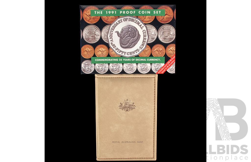 Australian RAM 1991 Proof Coin Set, Twenty Five Years of Decimal Currency