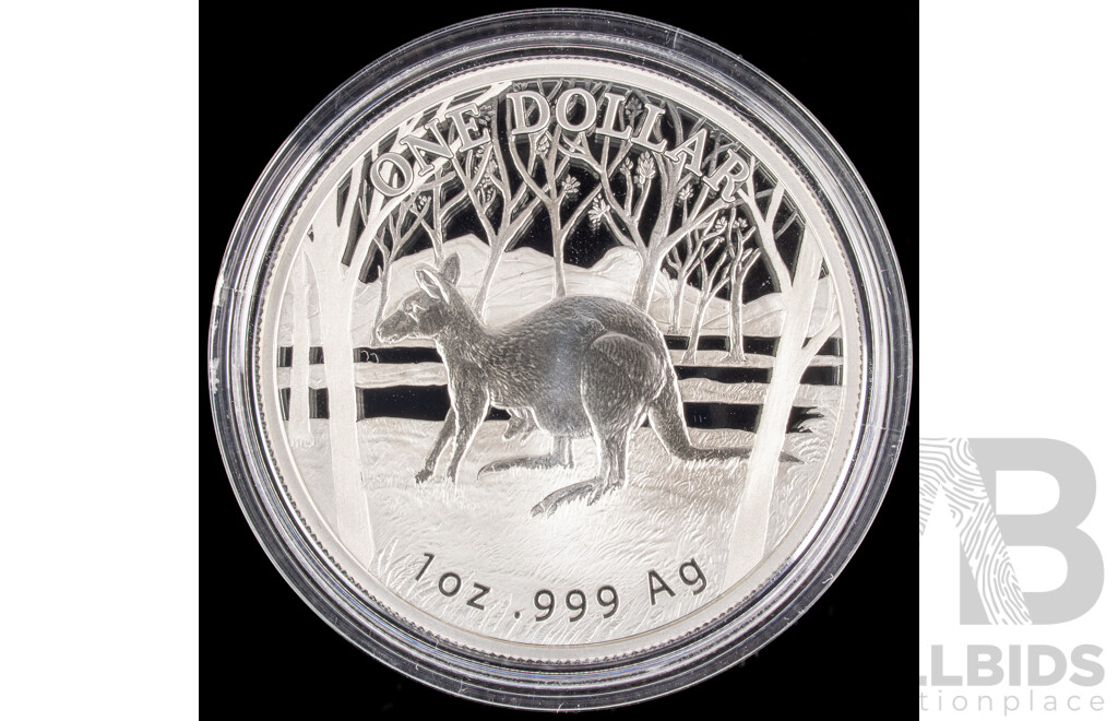 Australian RAM 2016 One Dollar Silver Proof Coin, Kangaroo Series, Seasons Change .999