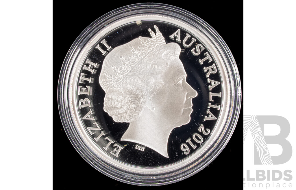 Australian RAM 2016 One Dollar Silver Proof Coin, Kangaroo Series, Seasons Change .999
