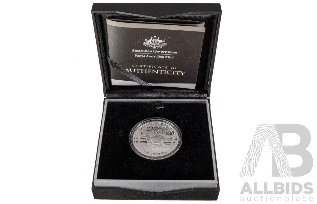 Australian RAM 2016 One Dollar Silver Proof Coin, Kangaroo Series, Seasons Change .999