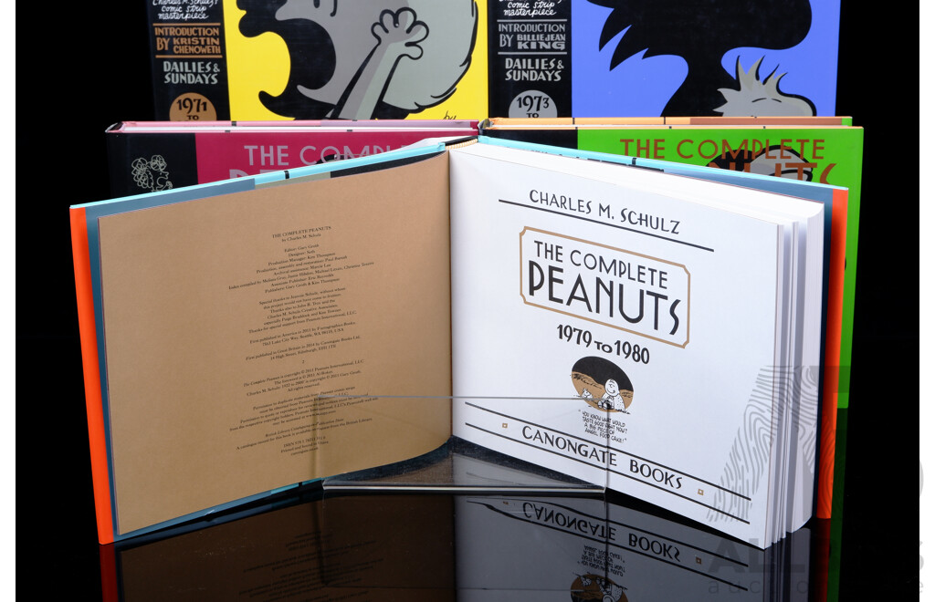 Collection Five The Complete Peanuts, Charles M Schulz, Canongate Books, 2011, Hardcovers with Dust Jackets