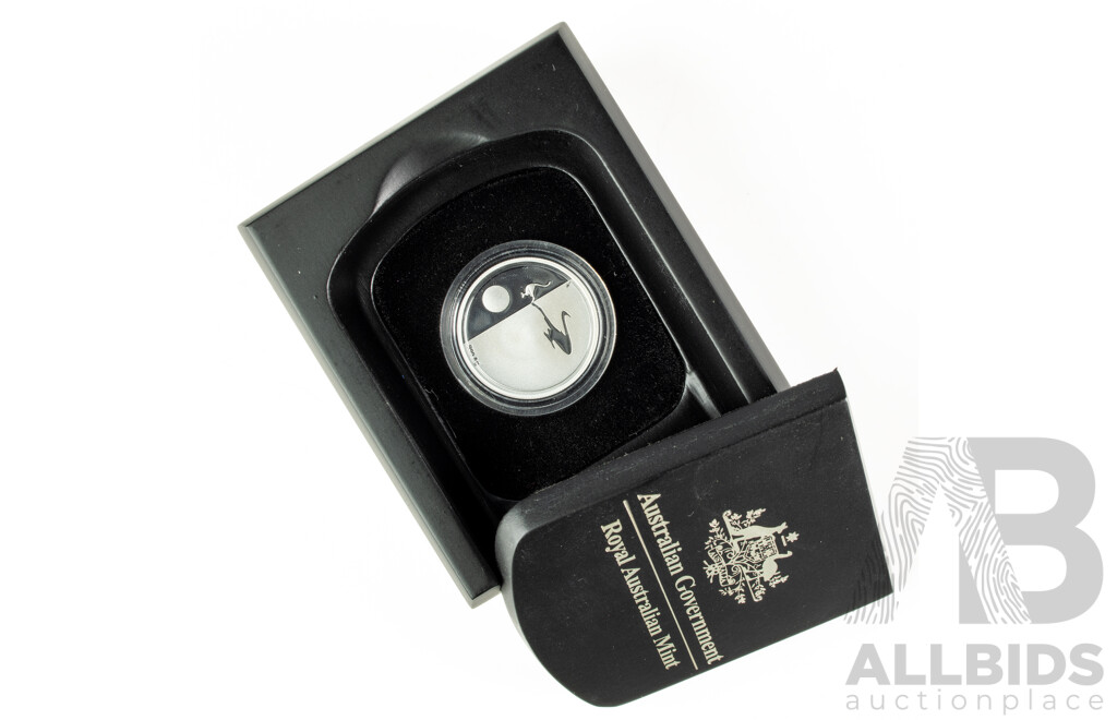 Australian RAM 2017 Silver Proof One Dollar Coin, Kangaroo at Sunset .999