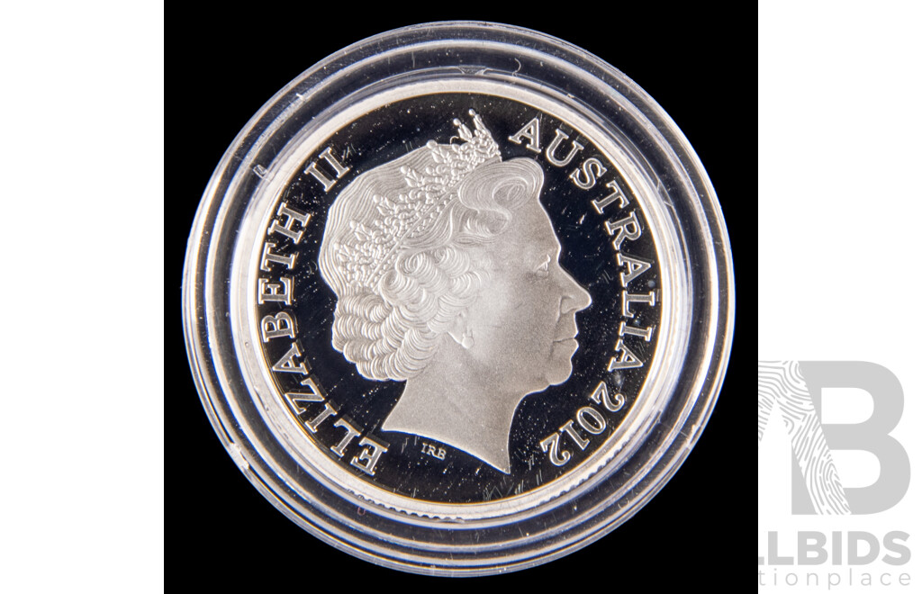Australian RAM 2012 Silver Proof One Dollar Coin, Wheat Sheaf Dollar .999
