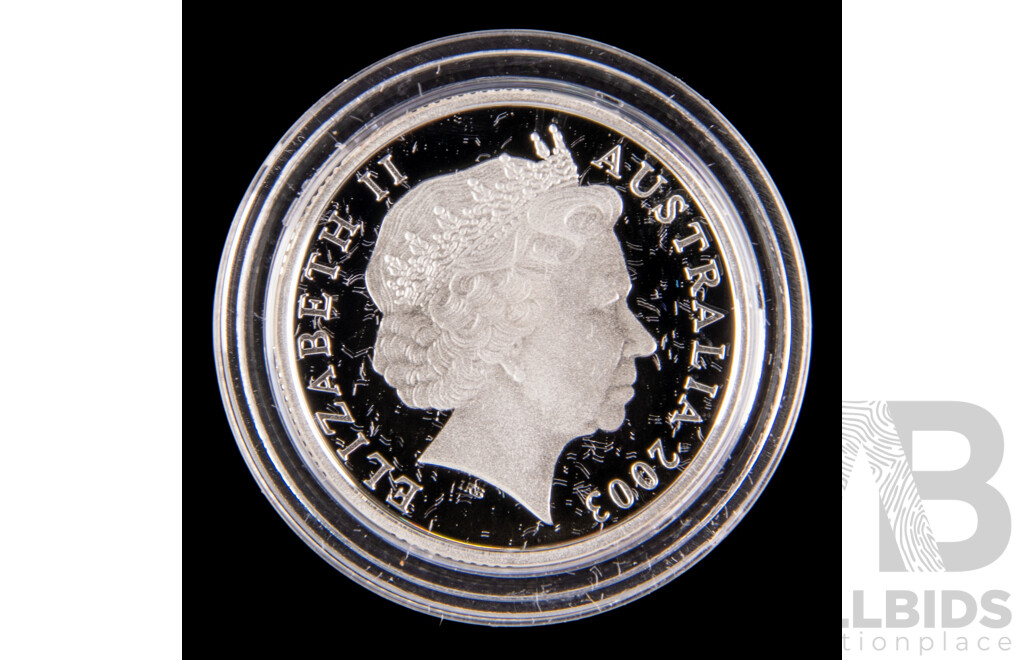 Australian RAM 2003 Silver One Dollar Coin, 50th Anniversary of the End of the Korean War .999