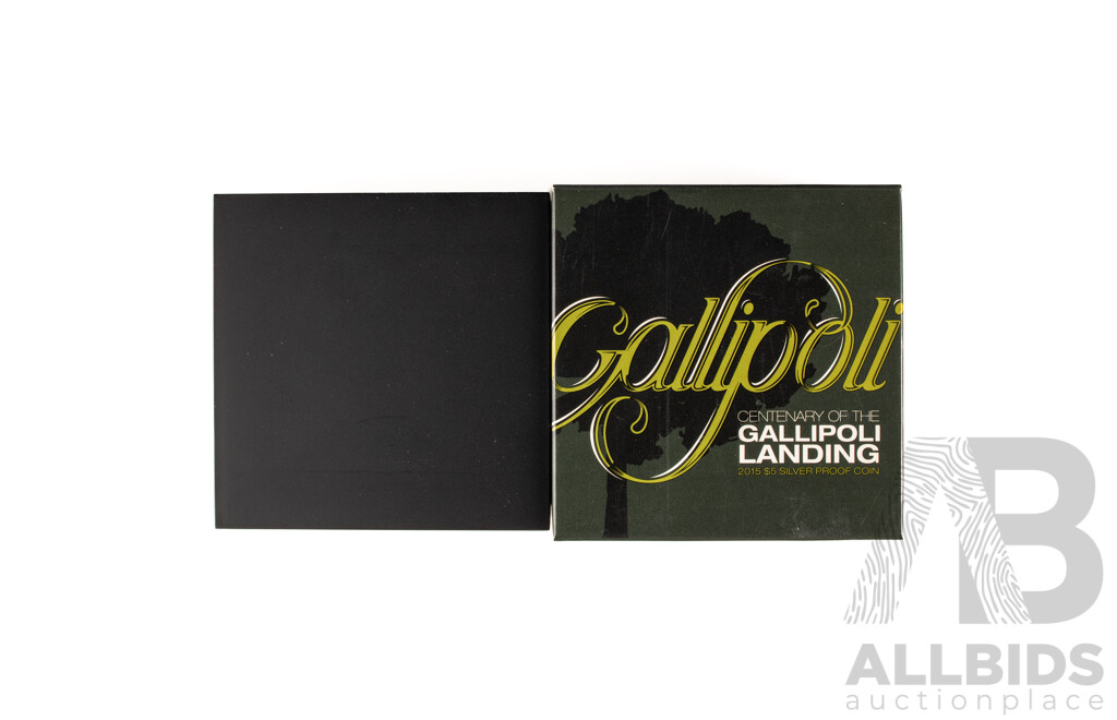 Australian RAM 2015 Silver Five Dollar Coin, Centenary of the Gallipoli Landing .999