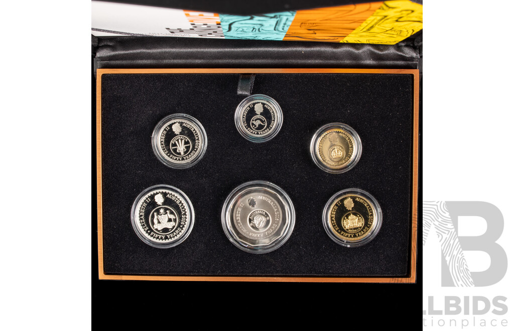 Australian RAM 2016 Six Proof Coin Set, Fifty Years of Decimal Currency