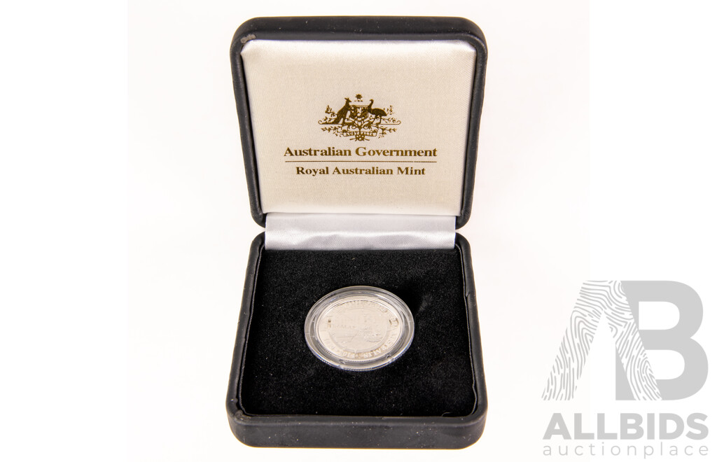 Australian RAM 2014 Silver Proof One Dollar Coin, A Voyge to Terra Australis .999