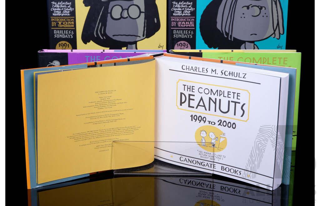 Collection Five The Complete Peanuts, Charles M Schulz, Canongate Books, 2011, Hardcovers with Dust Jackets