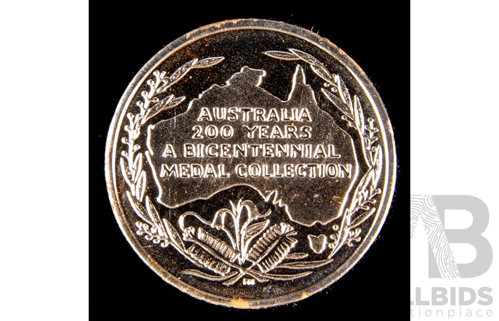 Australia 200 Years Commemorative Medal Collection with 100th Anniversary Light Horse Medallion
