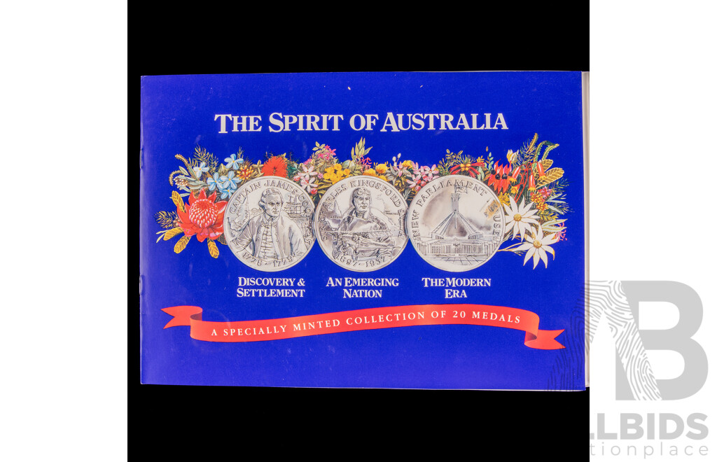 Australia 200 Years Commemorative Medal Collection with 100th Anniversary Light Horse Medallion