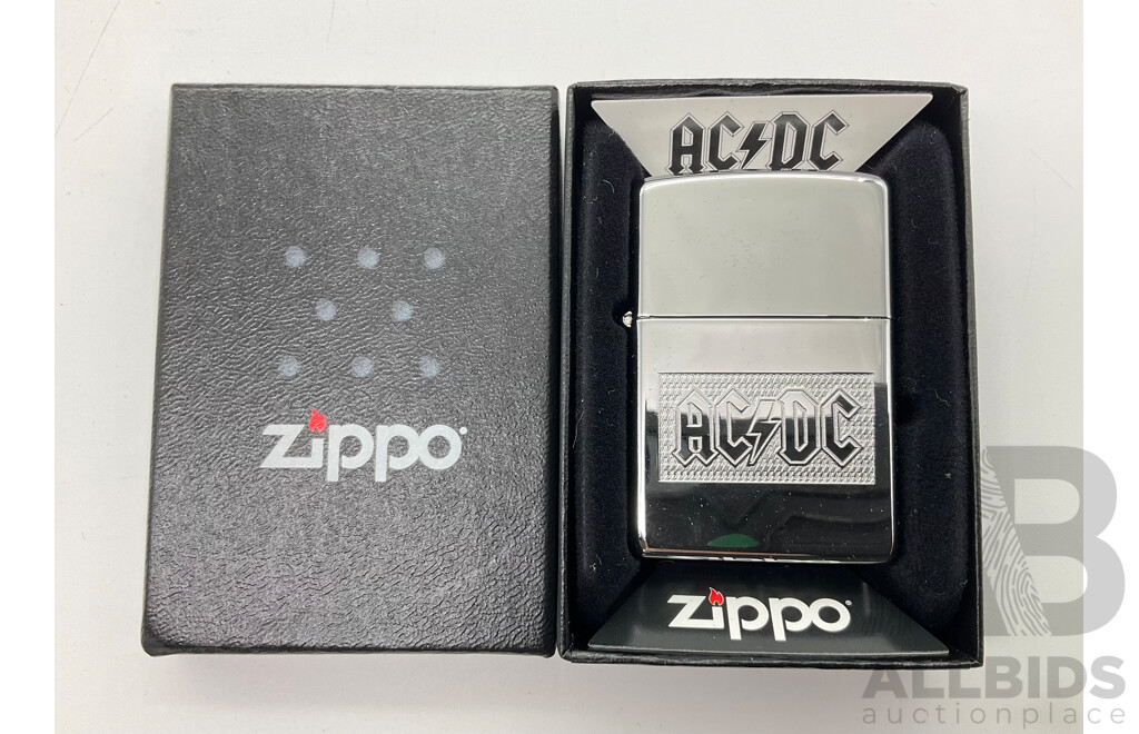 Zippo Lighter in Original Case, AC/DC, Made in USA