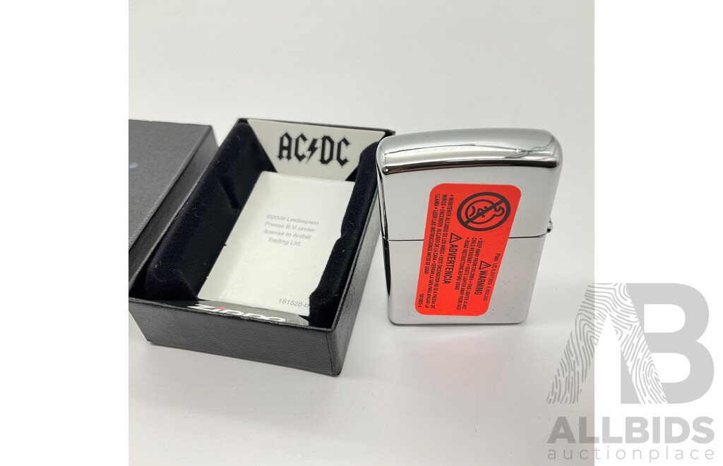 Zippo Lighter in Original Case, AC/DC, Made in USA