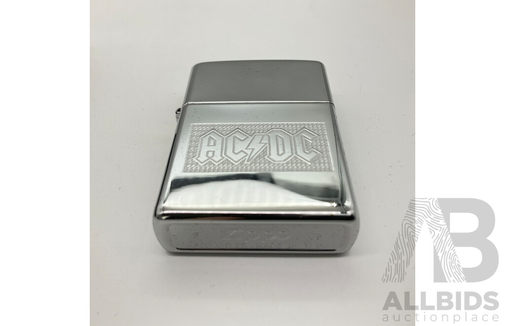 Zippo Lighter in Original Case, AC/DC, Made in USA