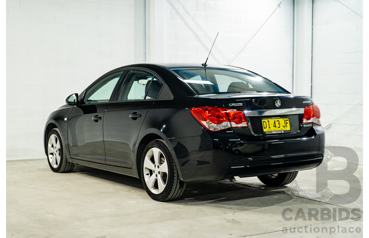 2/2014 Holden Cruze Equipe JH MY14 4d Sedan Black 1.4L