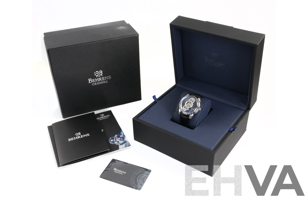 Boxed Behrens Space Traveller Self Winding Wrist Watch