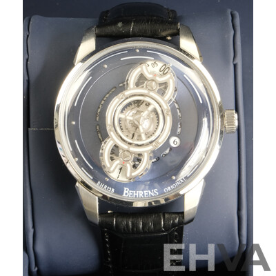 Boxed Behrens Space Traveller Self Winding Wrist Watch