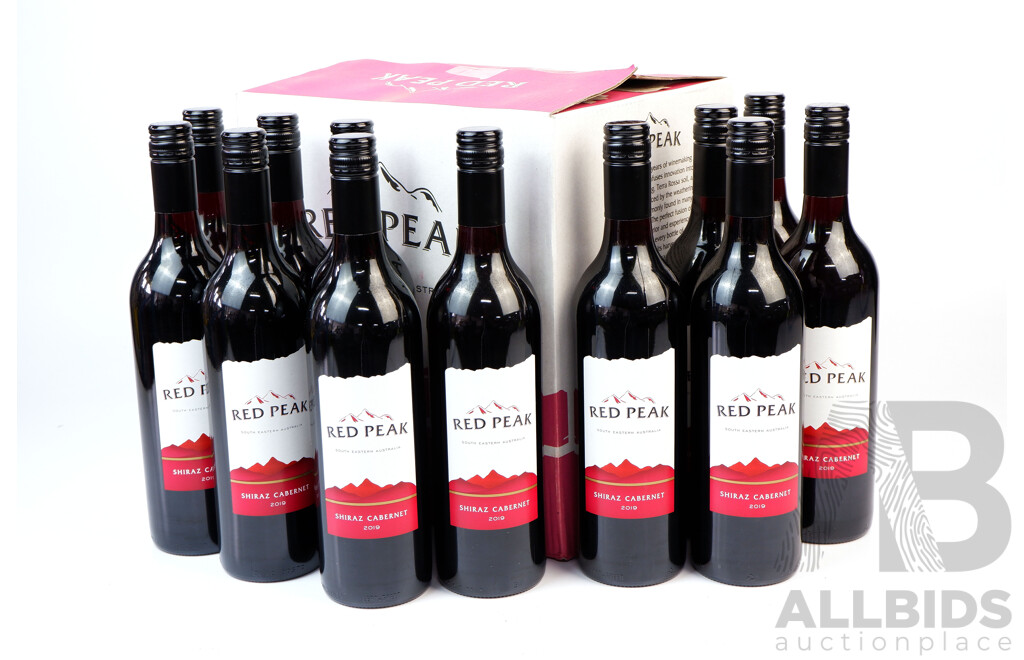 Case of 12 Red Peak Shiraz Cabernet