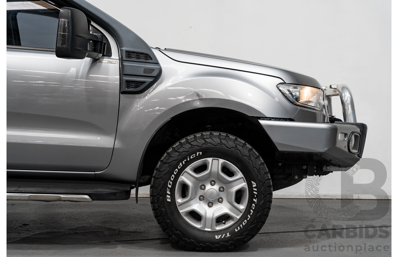 01/2016 Ford Ranger XLT 3.2 (4x4) PX MKII 4d Dual Cab Utility Ignot Silver Metallic Turbo Diesel 3.2L