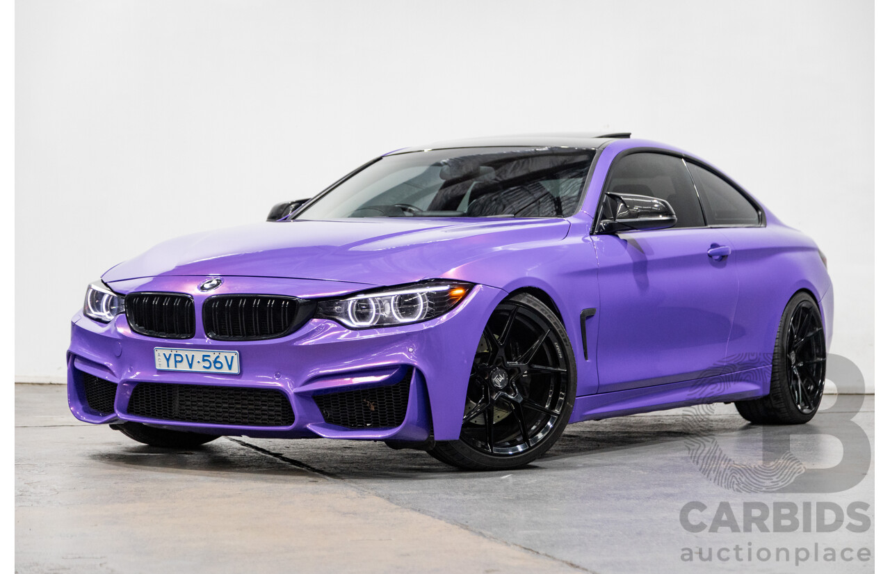9/2013 BMW 435i M-Sport Pack F32 2d Coupe Inozetek Royal Purple Metallic Wrap Turbo 3.0L - Modified