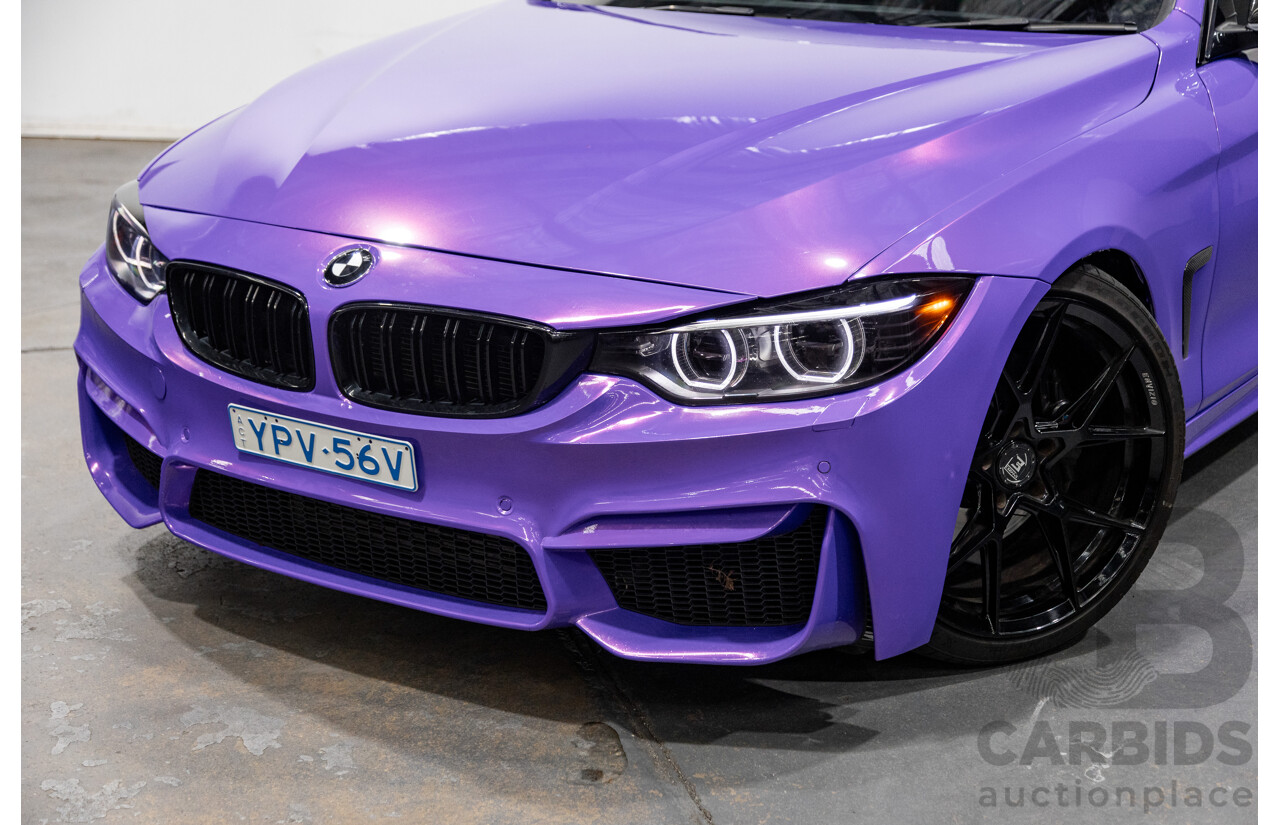 9/2013 BMW 435i M-Sport Pack F32 2d Coupe Inozetek Royal Purple Metallic Wrap Turbo 3.0L - Modified