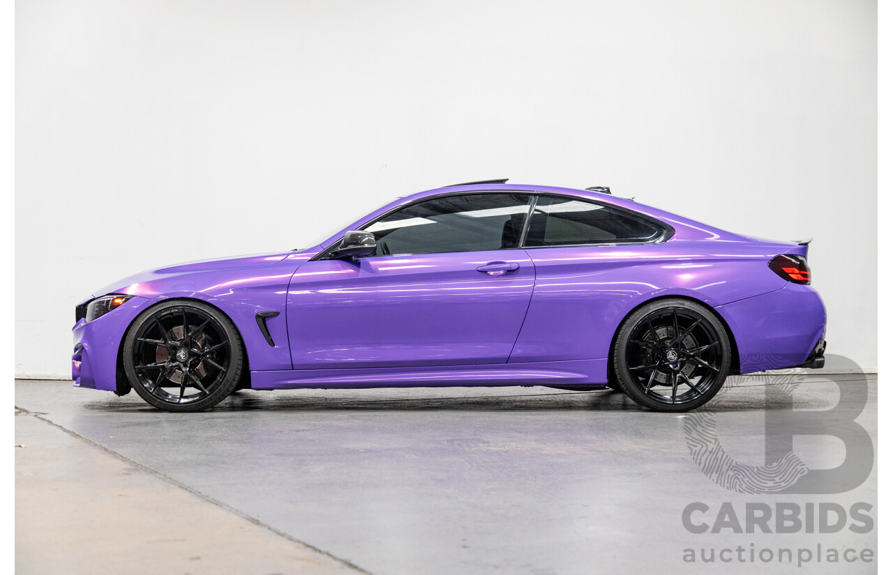 9/2013 BMW 435i M-Sport Pack F32 2d Coupe Inozetek Royal Purple Metallic Wrap Turbo 3.0L - Modified