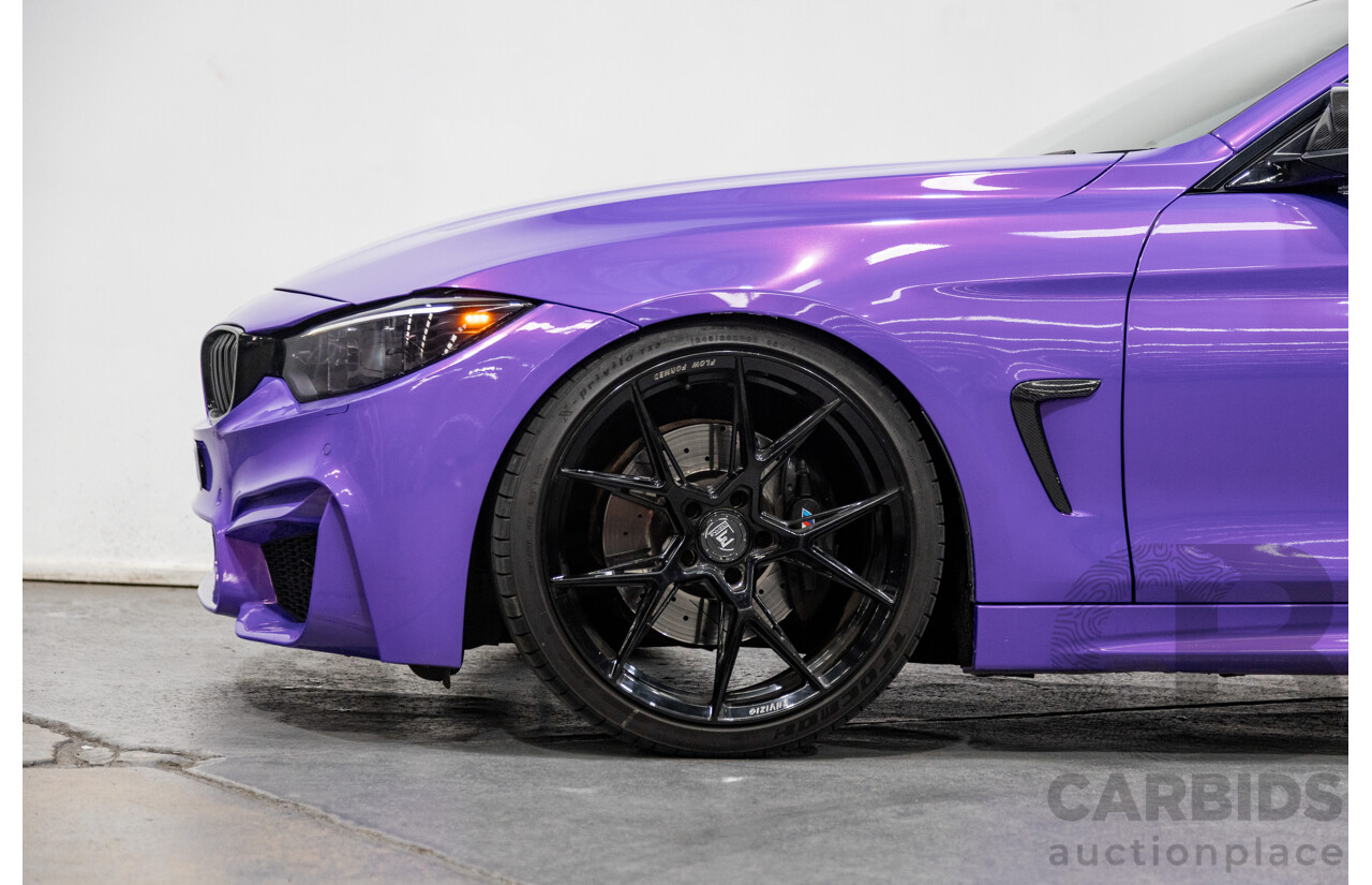 9/2013 BMW 435i M-Sport Pack F32 2d Coupe Inozetek Royal Purple Metallic Wrap Turbo 3.0L - Modified