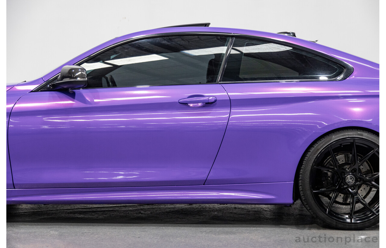 9/2013 BMW 435i M-Sport Pack F32 2d Coupe Inozetek Royal Purple Metallic Wrap Turbo 3.0L - Modified