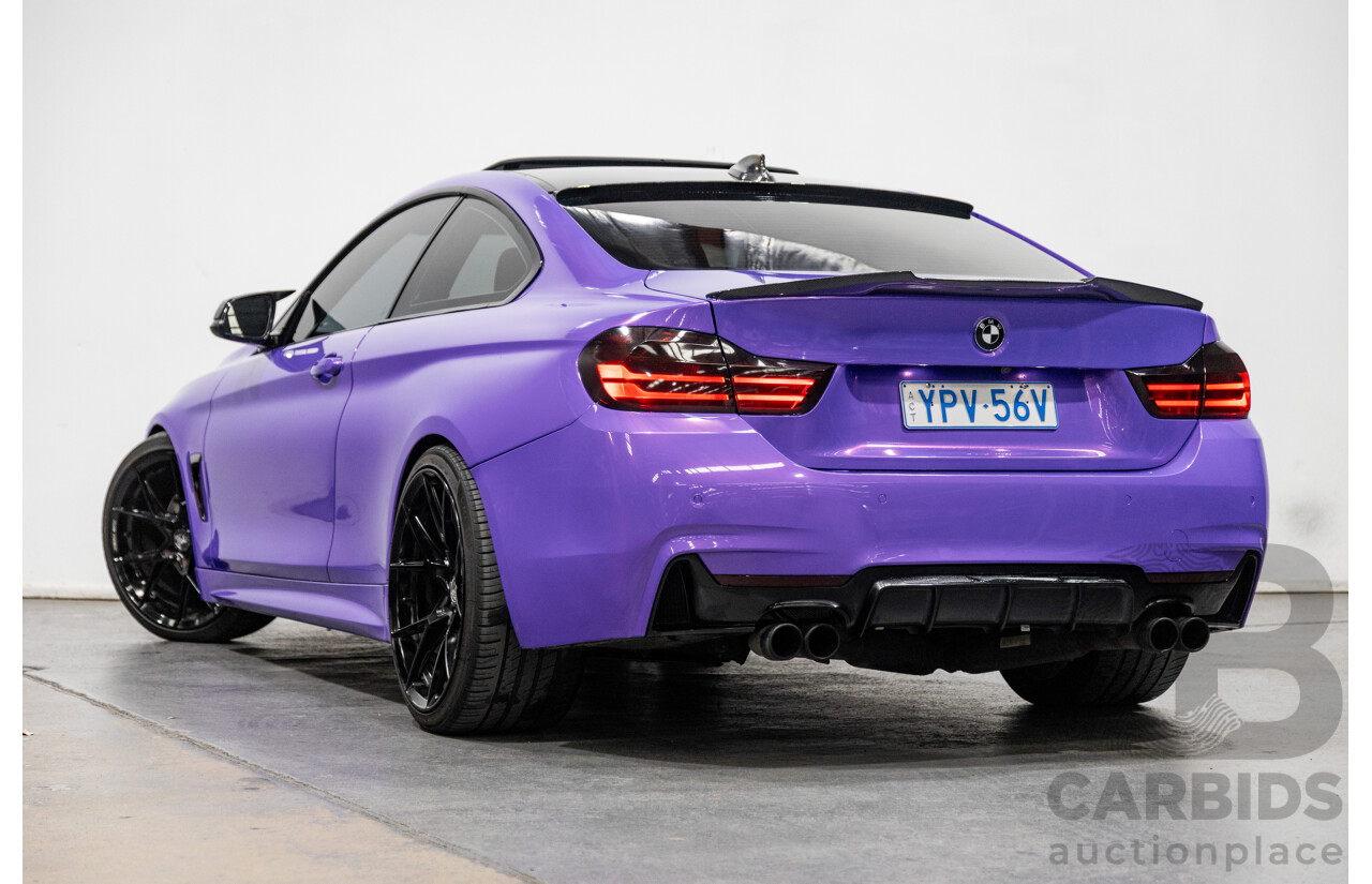 9/2013 BMW 435i M-Sport Pack F32 2d Coupe Inozetek Royal Purple Metallic Wrap Turbo 3.0L - Modified
