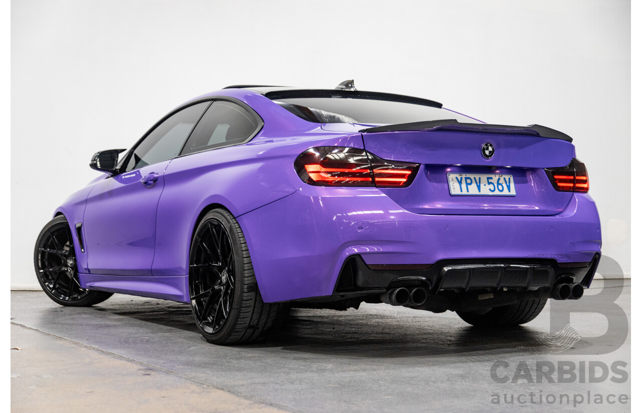 9/2013 BMW 435i M-Sport Pack F32 2d Coupe Inozetek Royal Purple Metallic Wrap Turbo 3.0L - Modified