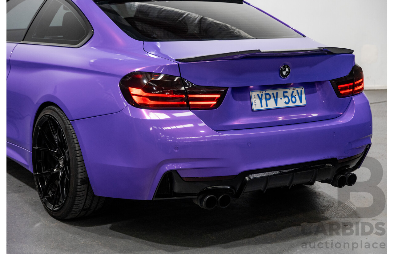 9/2013 BMW 435i M-Sport Pack F32 2d Coupe Inozetek Royal Purple Metallic Wrap Turbo 3.0L - Modified