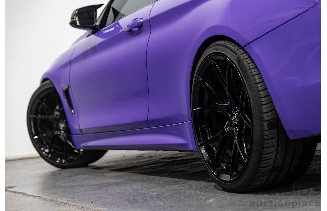 9/2013 BMW 435i M-Sport Pack F32 2d Coupe Inozetek Royal Purple Metallic Wrap Turbo 3.0L - Modified