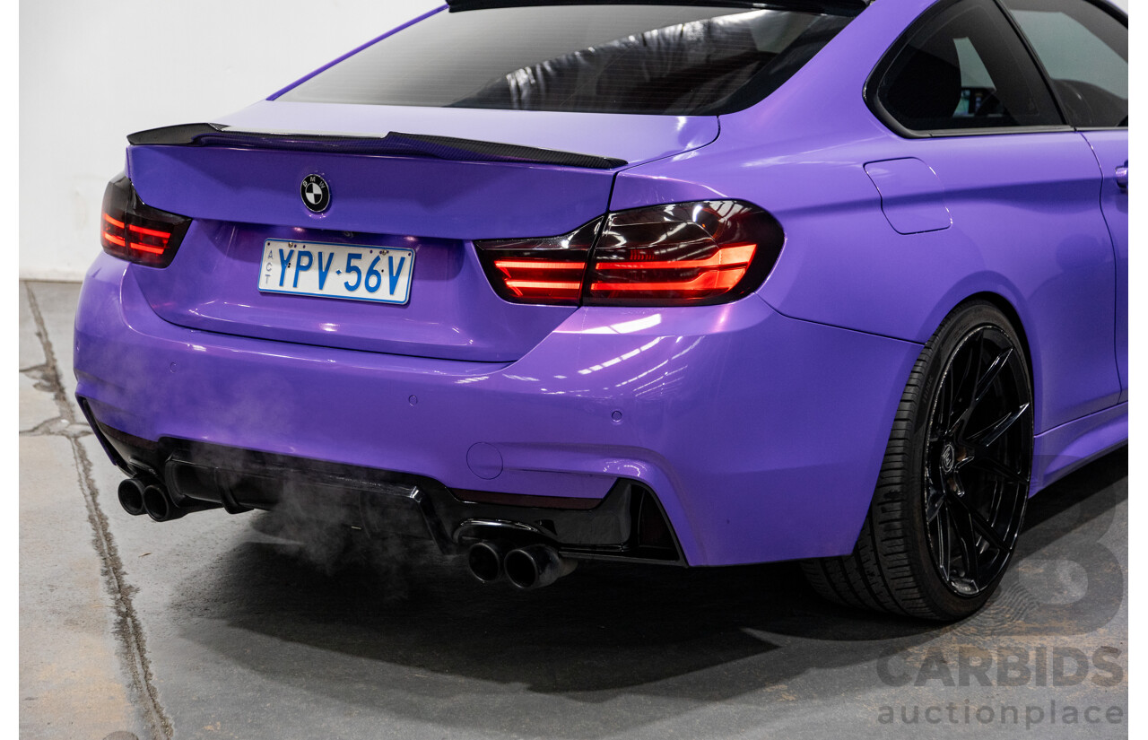 9/2013 BMW 435i M-Sport Pack F32 2d Coupe Inozetek Royal Purple Metallic Wrap Turbo 3.0L - Modified