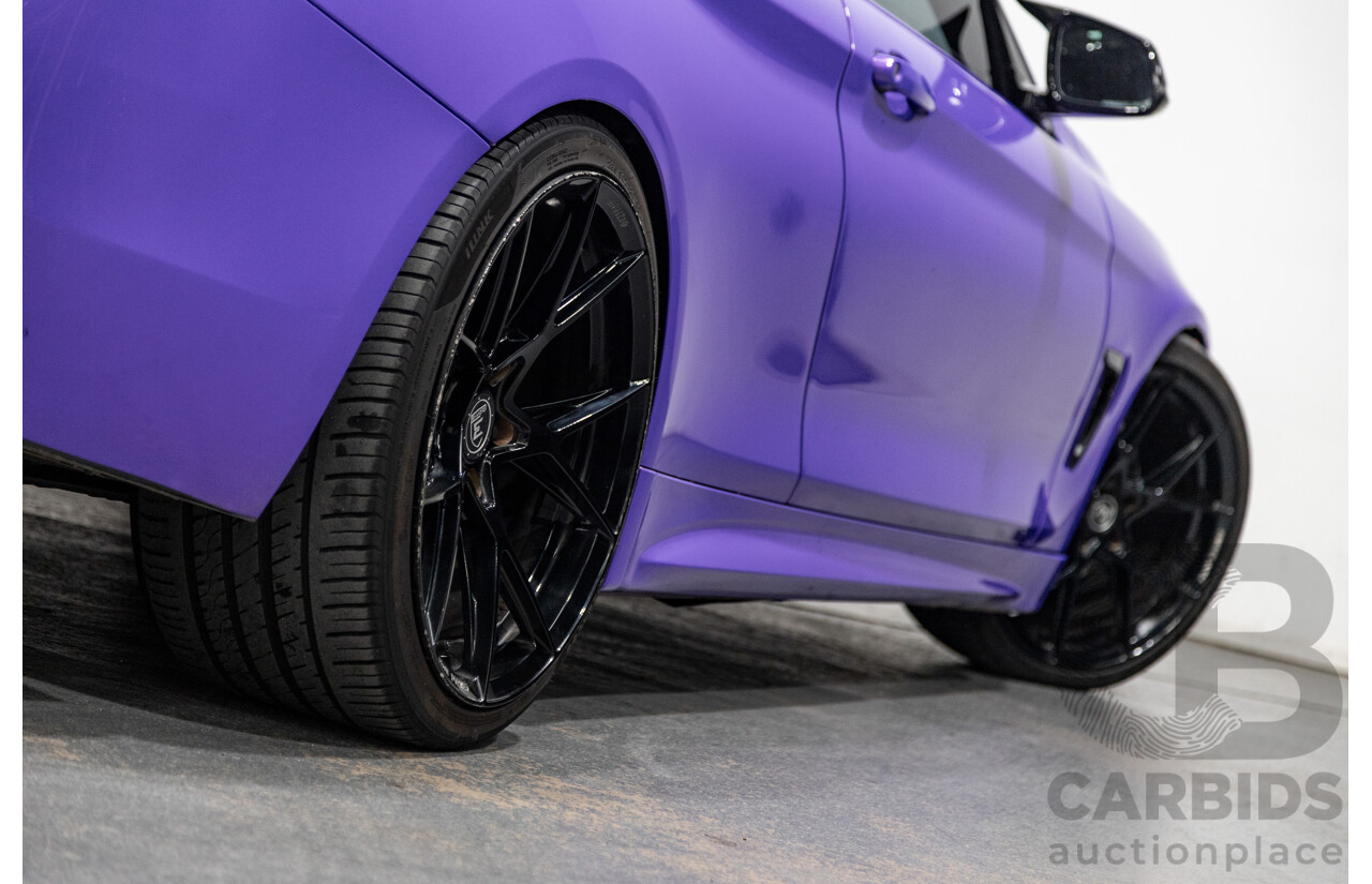 9/2013 BMW 435i M-Sport Pack F32 2d Coupe Inozetek Royal Purple Metallic Wrap Turbo 3.0L - Modified