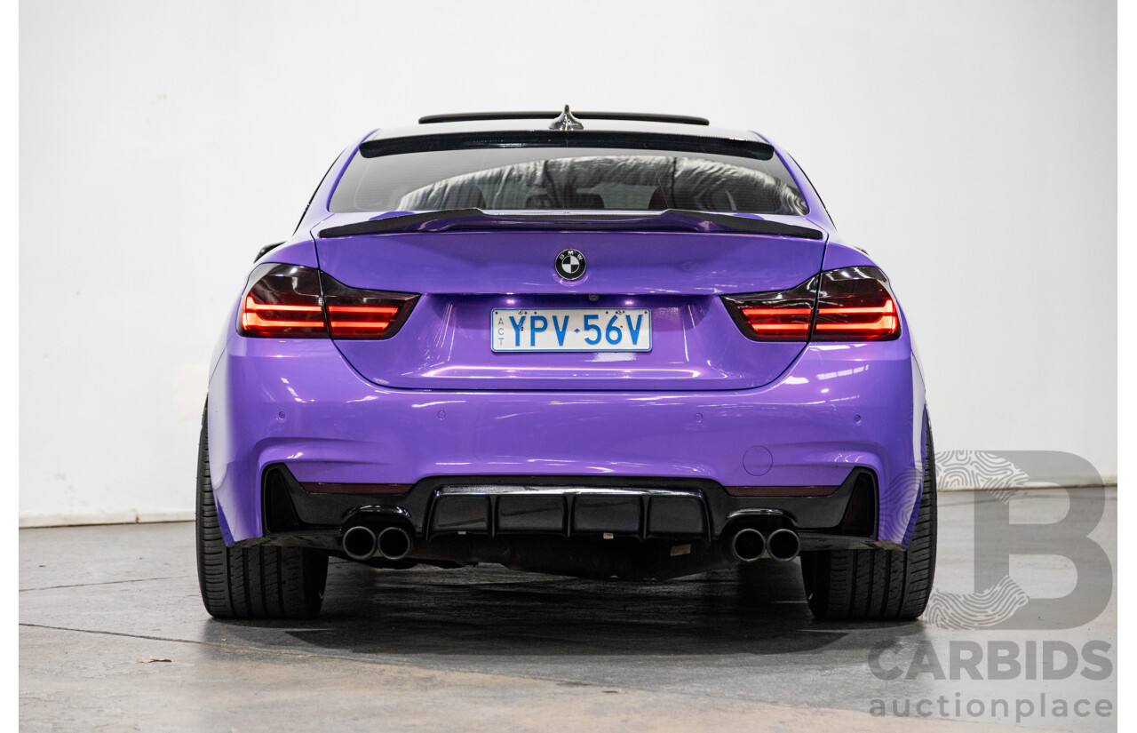 9/2013 BMW 435i M-Sport Pack F32 2d Coupe Inozetek Royal Purple Metallic Wrap Turbo 3.0L - Modified