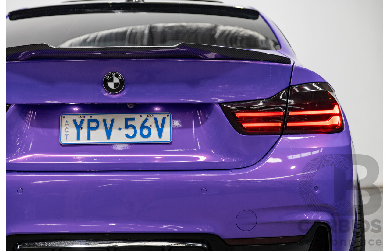 9/2013 BMW 435i M-Sport Pack F32 2d Coupe Inozetek Royal Purple Metallic Wrap Turbo 3.0L - Modified