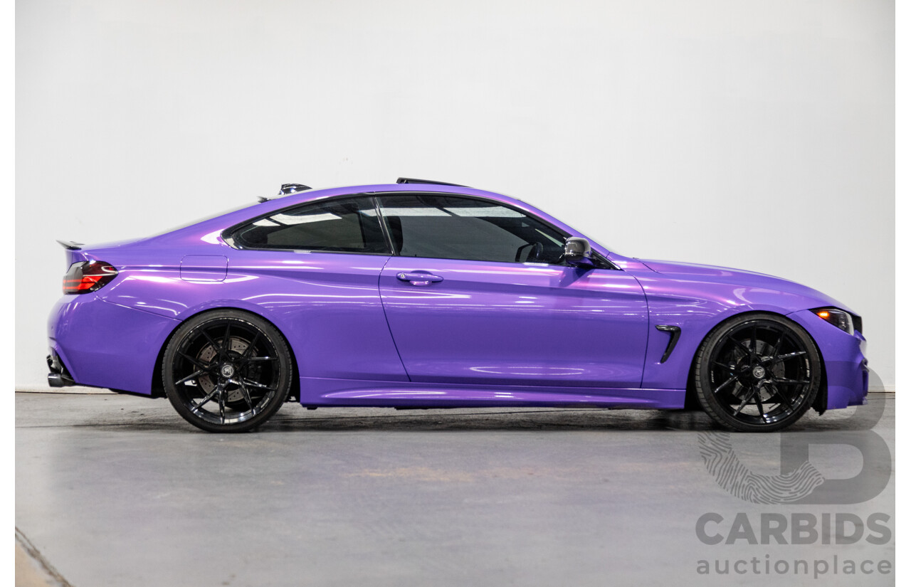 9/2013 BMW 435i M-Sport Pack F32 2d Coupe Inozetek Royal Purple Metallic Wrap Turbo 3.0L - Modified