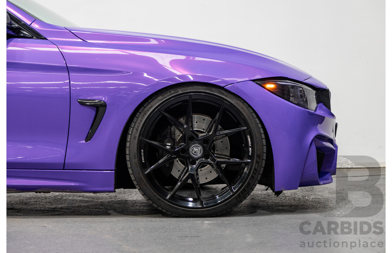 9/2013 BMW 435i M-Sport Pack F32 2d Coupe Inozetek Royal Purple Metallic Wrap Turbo 3.0L - Modified