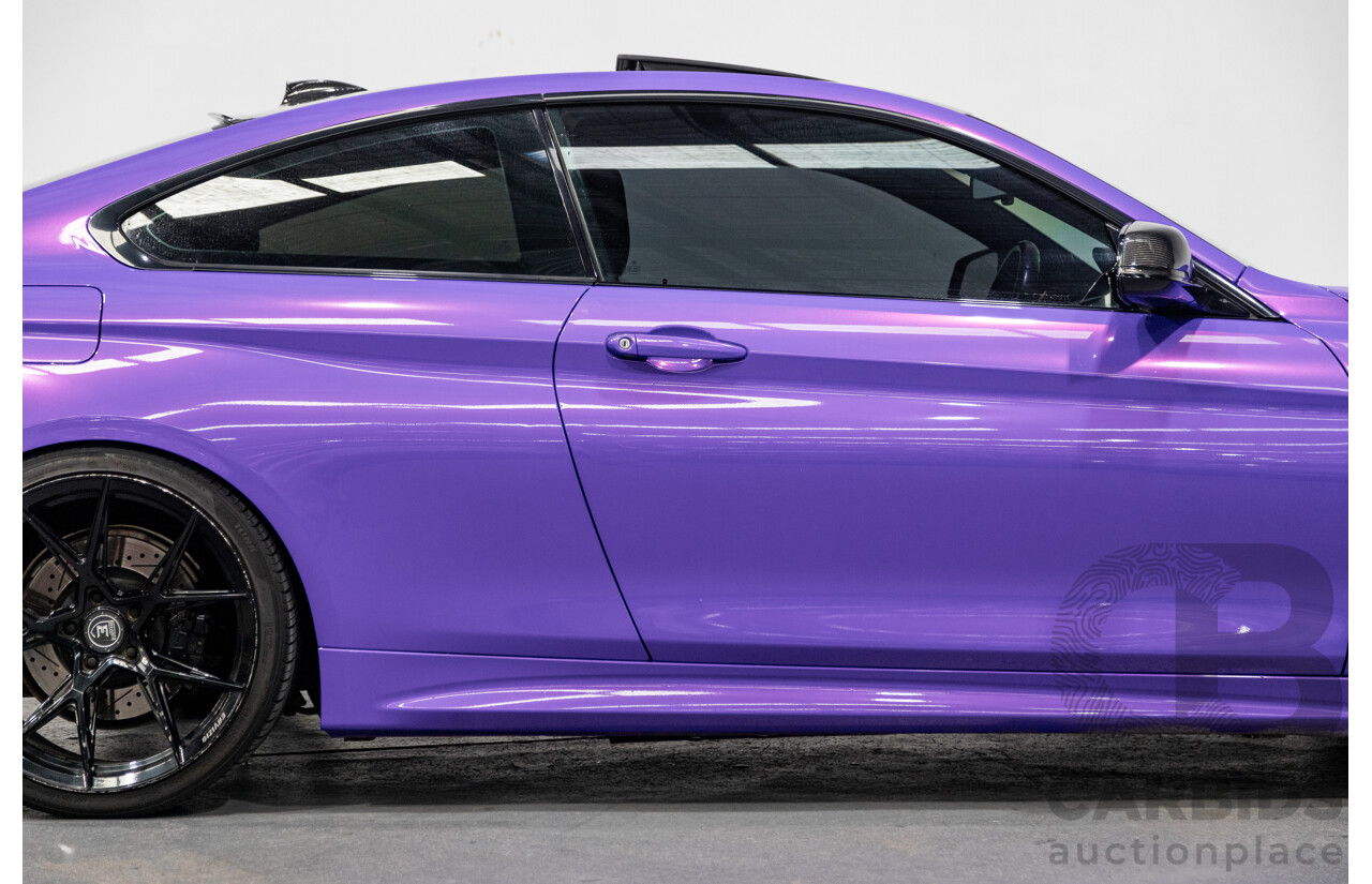 9/2013 BMW 435i M-Sport Pack F32 2d Coupe Inozetek Royal Purple Metallic Wrap Turbo 3.0L - Modified