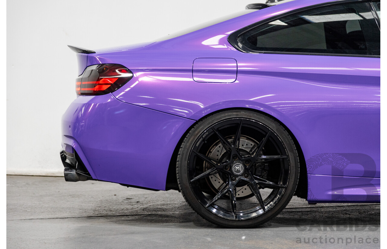 9/2013 BMW 435i M-Sport Pack F32 2d Coupe Inozetek Royal Purple Metallic Wrap Turbo 3.0L - Modified