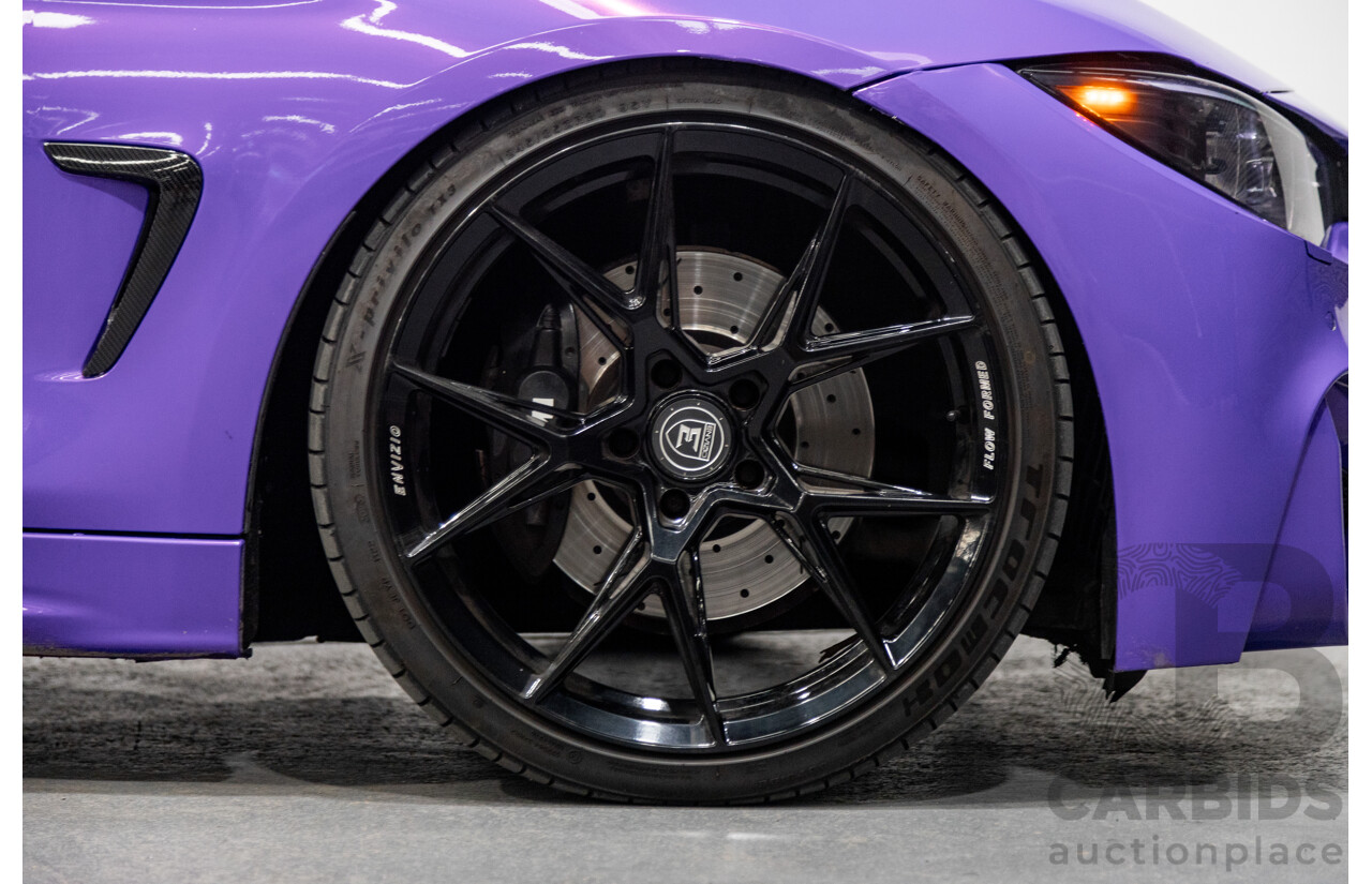 9/2013 BMW 435i M-Sport Pack F32 2d Coupe Inozetek Royal Purple Metallic Wrap Turbo 3.0L - Modified