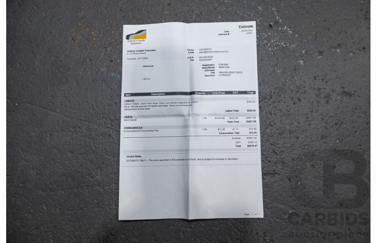 9/2013 BMW 435i M-Sport Pack F32 2d Coupe Inozetek Royal Purple Metallic Wrap Turbo 3.0L - Modified