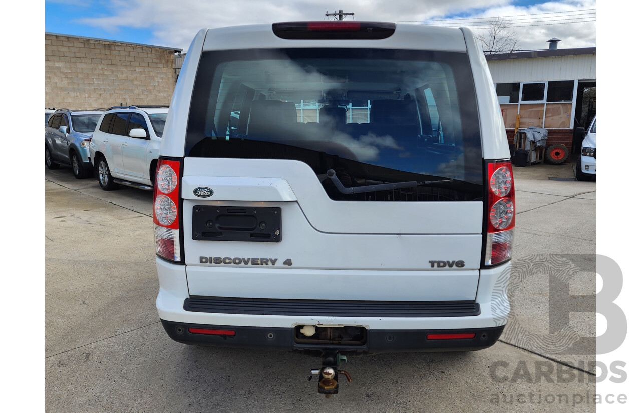 11/2011 Land Rover Discovery 4 2.7 TDV6 4x4 MY11 4D Wagon White 2.7L