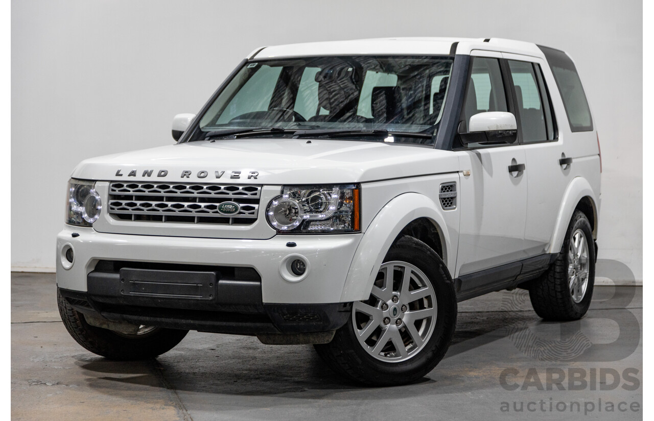 11/2011 Land Rover Discovery 4 2.7 TDV6 (4x4) MY11 4d Wagon White Turbo Diesel V6 2.7L - 7 Seater